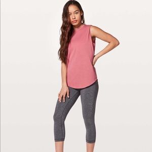 Lulu brunswick muscle tank in cherry dust
